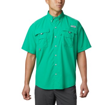 Columbia PFG Bahama II Short Sleeve, Camisa Verdes Claro Para Hombre | 563742-VCH